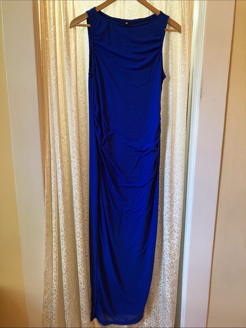 Cobalt blue fitted dress size medium